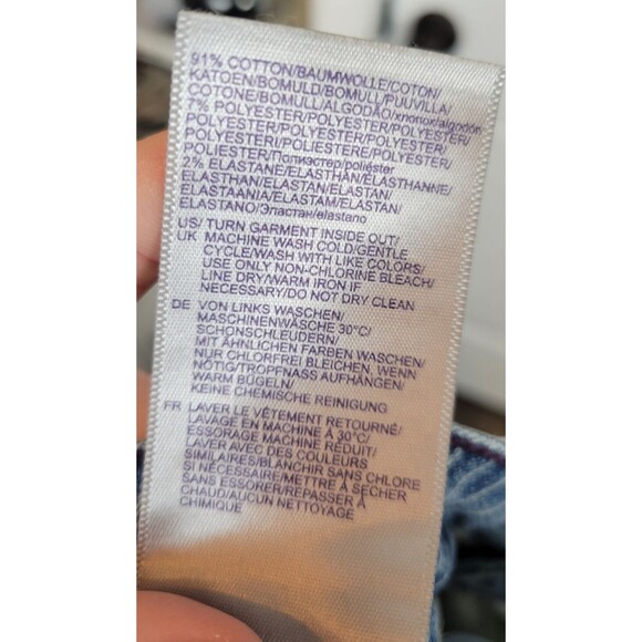 NYDJ Not Your Daughters Jeans Rachel Roll Cuff Ankle Jeans Size 12 Strip… - Picture 6 of 8